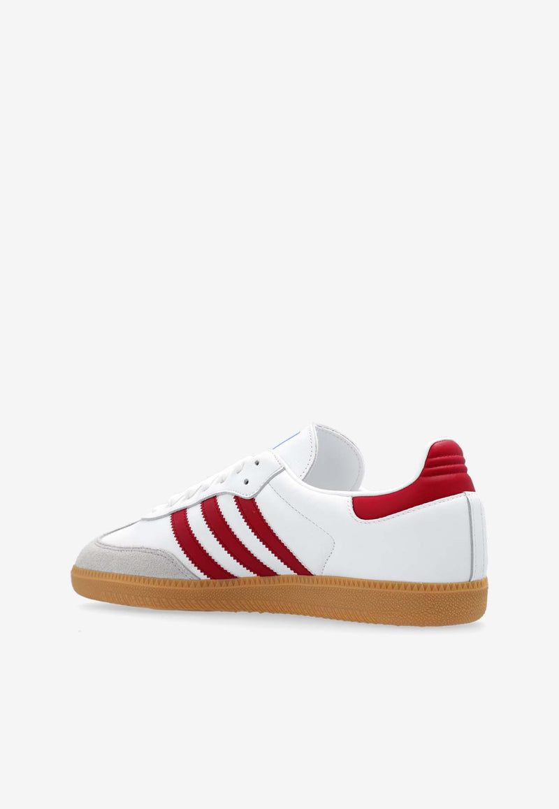 Adidas Originals Samba OG Leather Low-Top Sneakers White IF3813 M-FTWWHT CBURGU GUM3