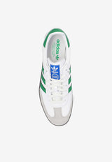 Adidas Originals Samba OG Leather Low-Top Sneakers White IG1024 M-FTWWHT GREEN SUPCOL