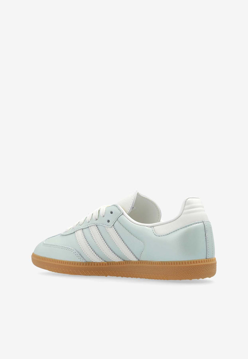 Adidas Originals Samba OG Leather Low-Top Sneakers Green IG1965 0-LINGRN OWHITE CYBEMT