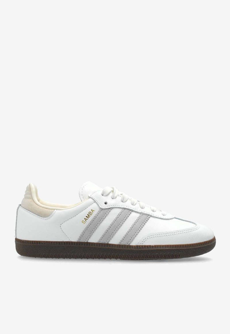 Adidas Originals Samba OG Leather Low-Top Sneakers White IH4880 F-CWHITE GRETWO CREWHT