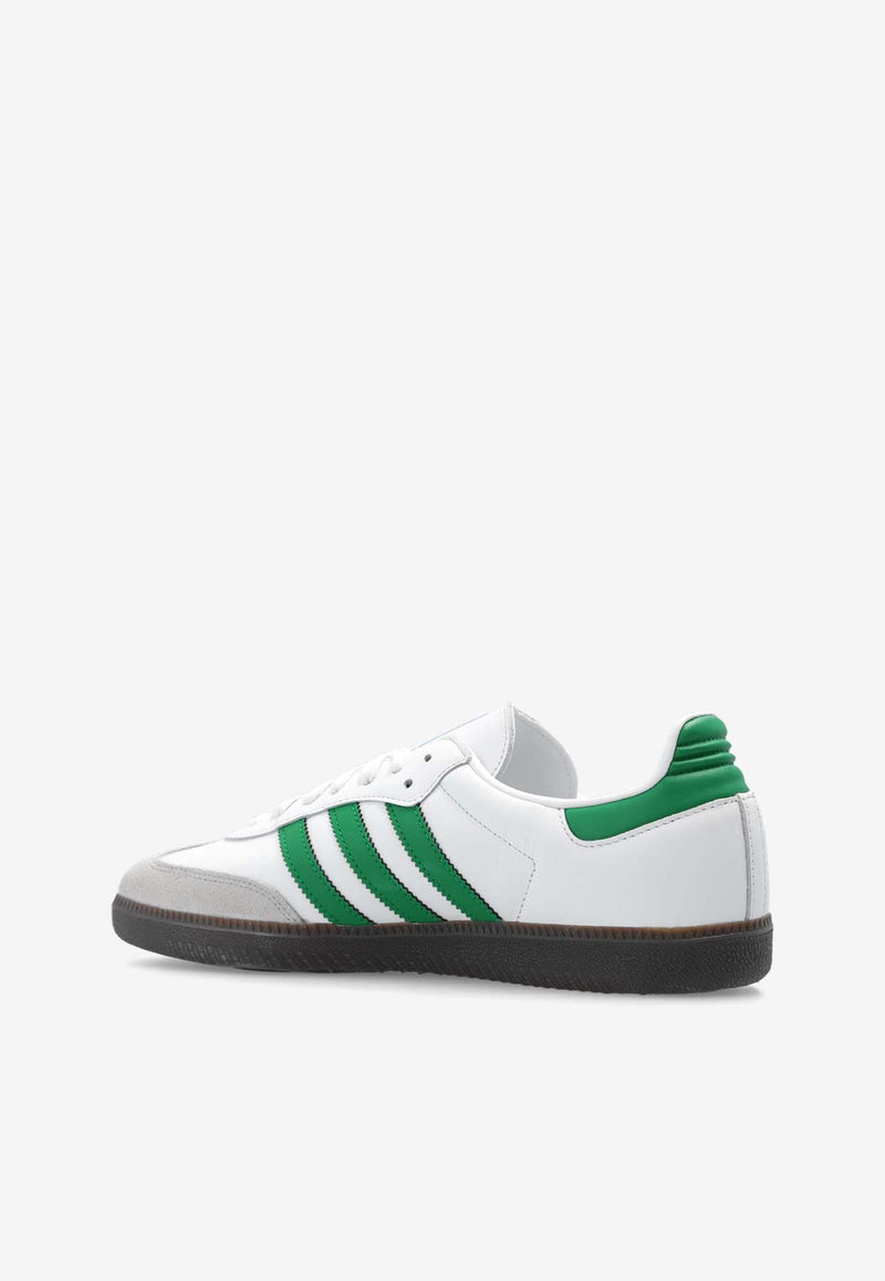 Adidas Originals Samba OG Leather Low-Top Sneakers White IG1024 F-FTWWHT GREEN SUPCOL