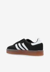 Adidas Originals Sambae Leather Low-Top Sneakers Black JI1350 0-CBLACK FTWWHT GOLDMT