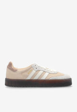 Adidas Originals Sambae Suede Low-Top Sneakers Pink JI3882 0-LINEN OWHITE VAPGRE