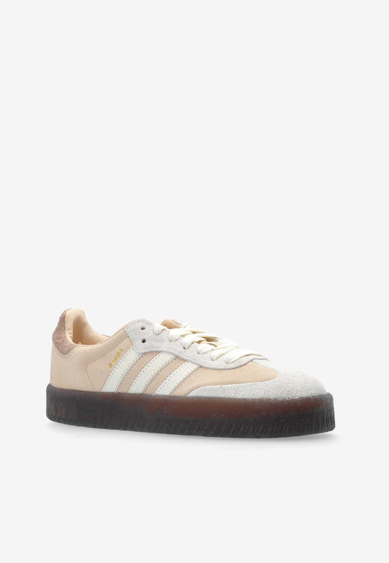 Adidas Originals Sambae Suede Low-Top Sneakers Pink JI3882 0-LINEN OWHITE VAPGRE