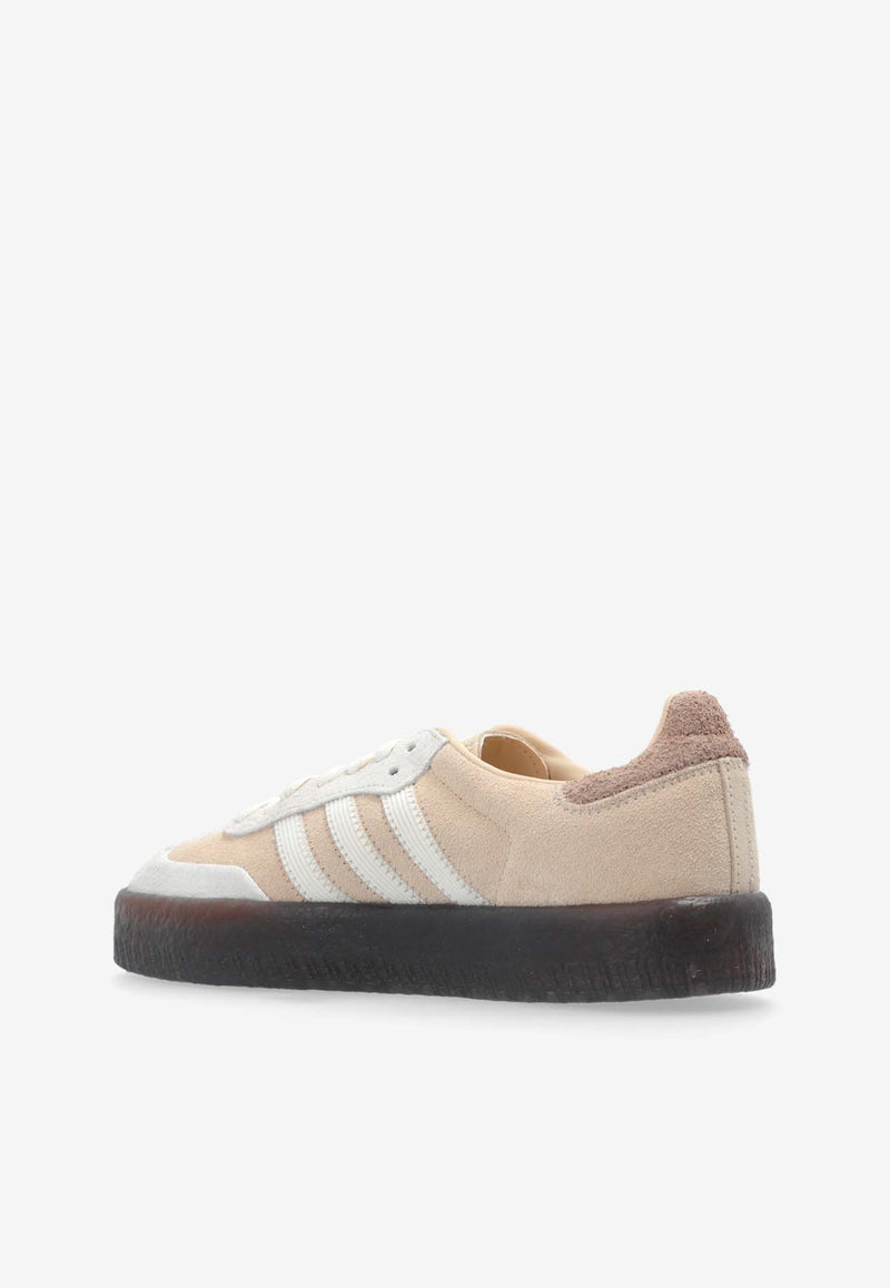 Adidas Originals Sambae Suede Low-Top Sneakers Pink JI3882 0-LINEN OWHITE VAPGRE