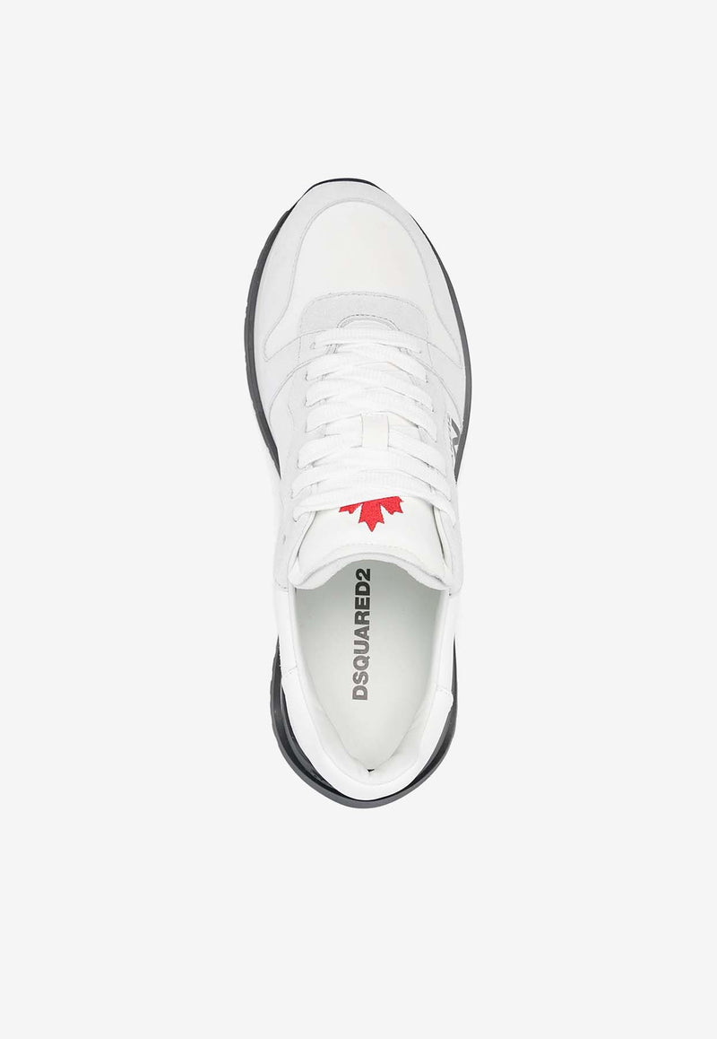 Dsquared2 Running Icon Leather Sneakers White SNM03401504118_M536