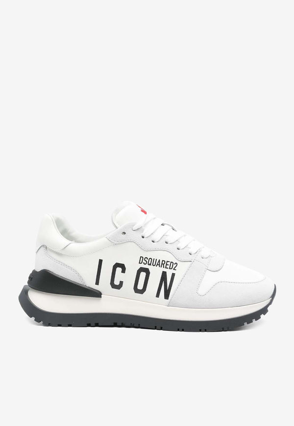 Dsquared2 Running Icon Leather Sneakers White SNM03401504118_M536