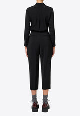 Elisabetta Franchi Tailored Cropped Pants Black PA05347E2_110