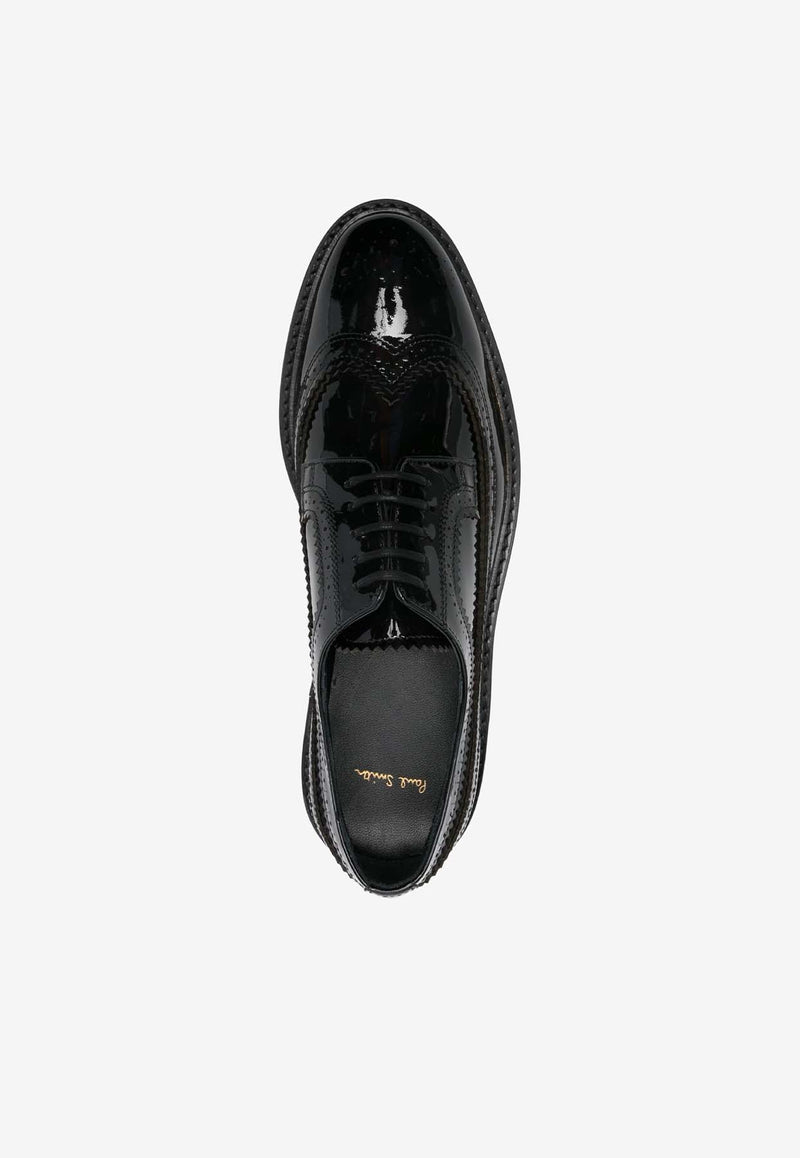 Paul Smith Fuentes Brogue Shoes in Patent Leather Black W1SFUE01NPAT_79