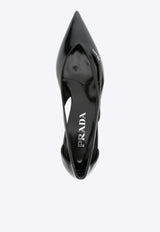 Prada 55 Debossed Logo Pumps Black 1I741NFDB55055_F0002