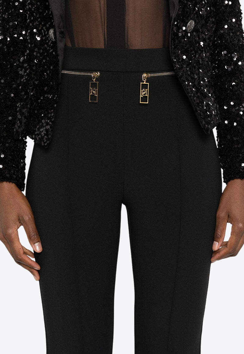 Elisabetta Franchi Tailored Crepe Pants Black PA03646E2_110