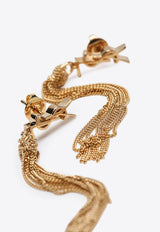 Saint Laurent Cassandre Dangling Earrings  Gold 803195Y1500/R_YSL-8030