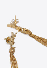 Saint Laurent Cassandre Tassel Earrings Gold 803195Y1500/S_YSL-8030