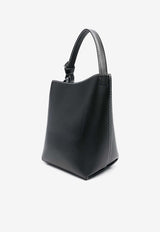 JW Anderson Corner Bucket Bag in Calf Leather Black HB0685LA0232_999