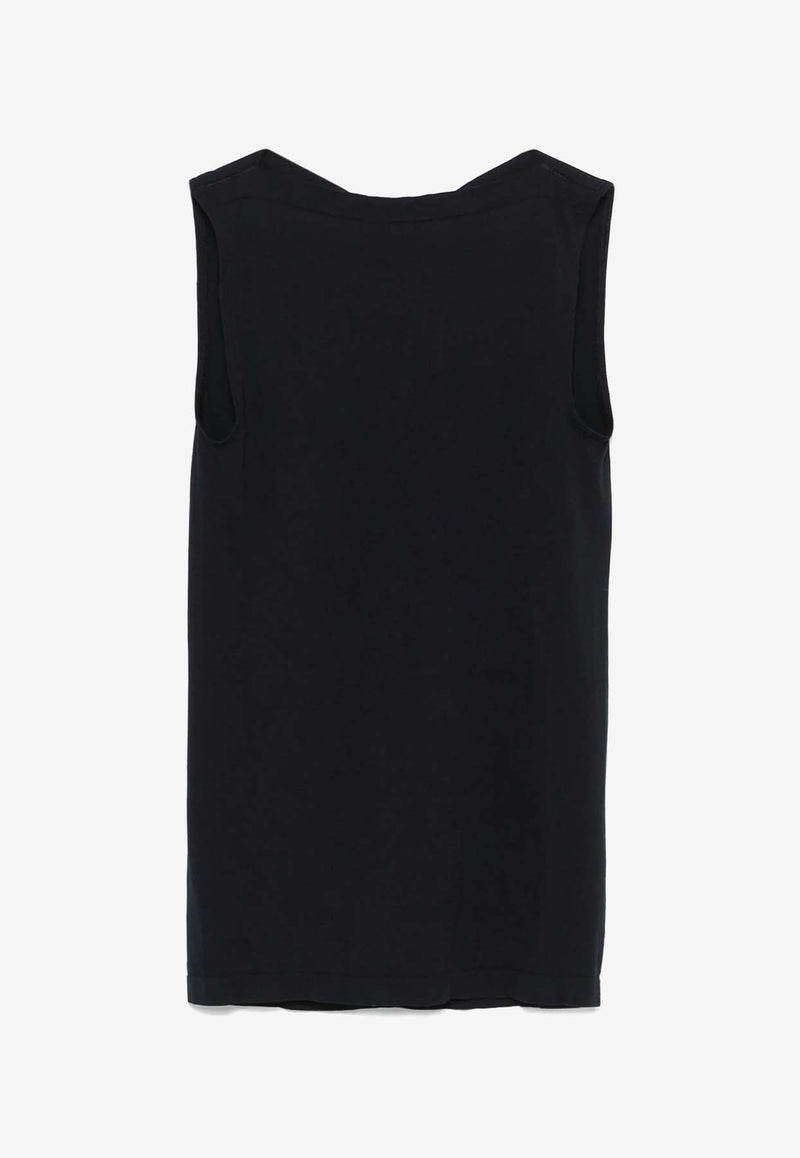 Wolford Aurora Sleeveless Top Navy 56219_5724