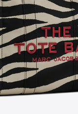 Marc Jacobs The Medium Zebra Canvas Tote Bag Monochrome 2F4HTT021H05_005