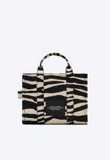 Marc Jacobs The Medium Zebra Canvas Tote Bag Monochrome 2F4HTT021H05_005