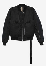 Rick Owens DRKSHDW Zip-Up Bomber Jacket Black DU02D2784MU_09