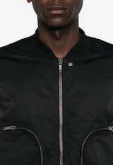 Rick Owens DRKSHDW Zip-Up Bomber Jacket Black DU02D2784MU_09