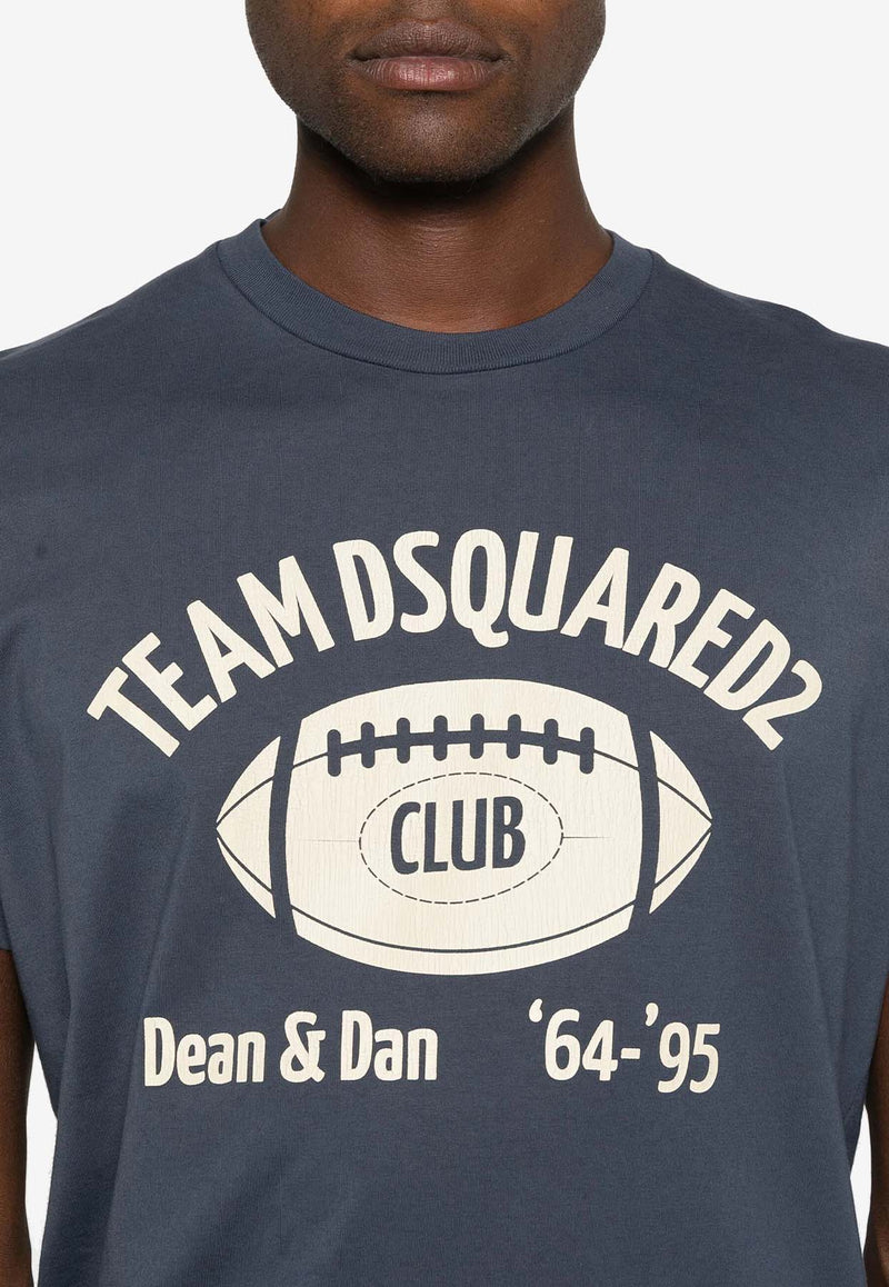 Dsquared2 Printed Logo T-shirt Blue S71GD1503D20035_486