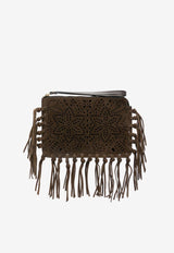 Isabel Marant Perforated Suede Fringed Clutch Brown MP0062FCB4C08M_50BZ