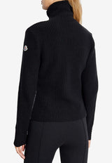 Moncler Padded Zip-Up Wool Cardigan Black J20939B00033M1241_999