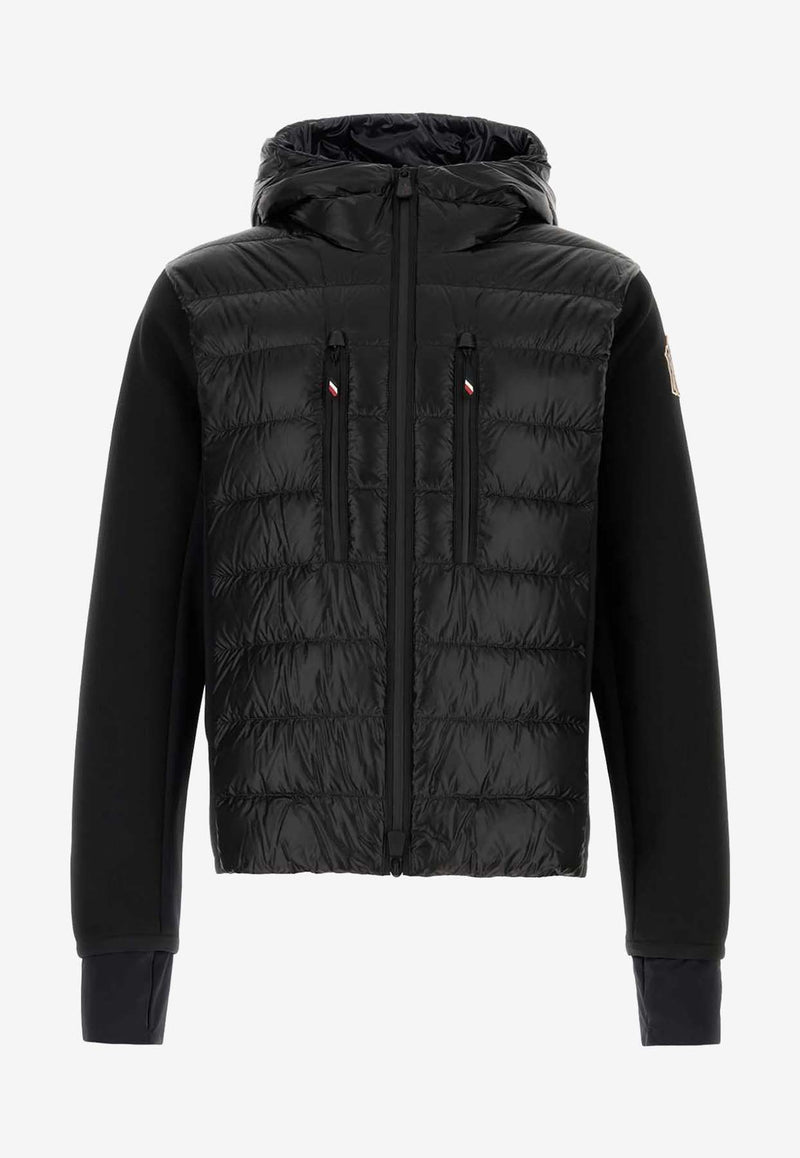 Moncler Grenoble Padded-Panel Hooded Sweatshirt Black J20979B00012C9043_999