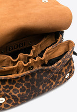 Jérôme Dreyfuss Small Bobi Leopard Print Crossbody Bag Brown 44BOBICR_Léo Chamois