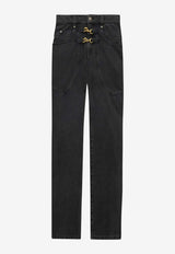 Isabel Marant Brinley Straight-Leg Jeans Black PA0425FCB4H02I_02FK