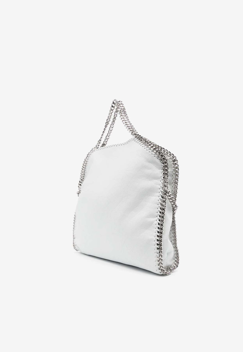 Stella McCartney Falabella Logo Charm Foldover Tote Bag White 234387WP0479_9103