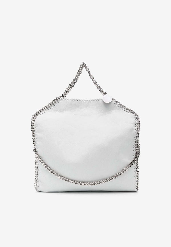 Stella McCartney Falabella Logo Charm Foldover Tote Bag White 234387WP0479_9103