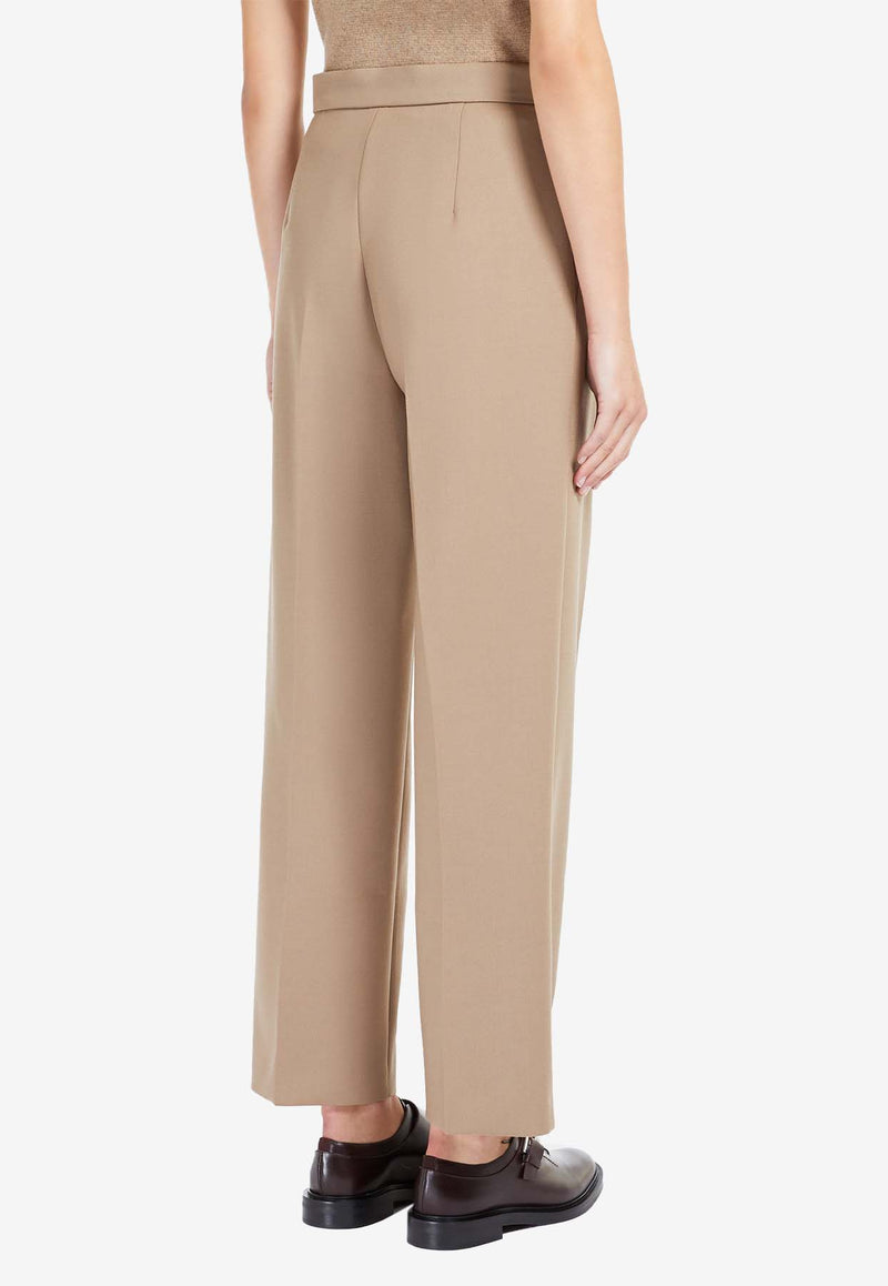 Max Mara Verbano Slim-Fit Tailored Pants Beige 2421136062600VERBANO_032