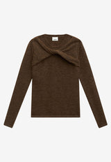 Isabel Marant Kern Alpaca Blend Sweater Brown PU0583FAB4L06I_50BZ