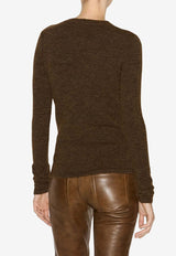 Isabel Marant Kern Alpaca Blend Sweater Brown PU0583FAB4L06I_50BZ