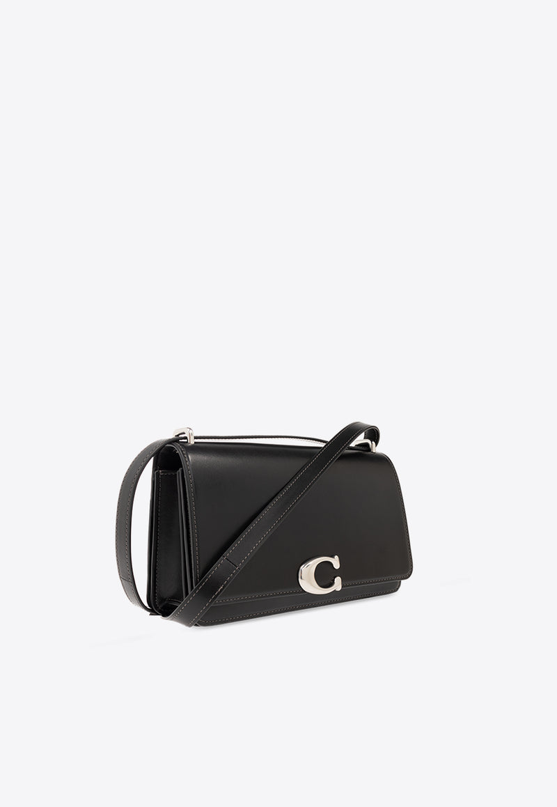 Coach Bandit Calf Leather Crossbody Bag Black CC416 0-LHBLK