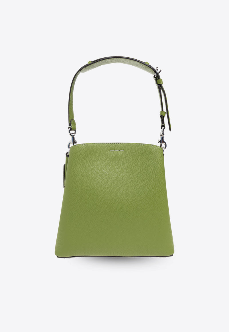 Coach Willow Pebbled Leather Bucket Bag Green C3916 0-LHX1J