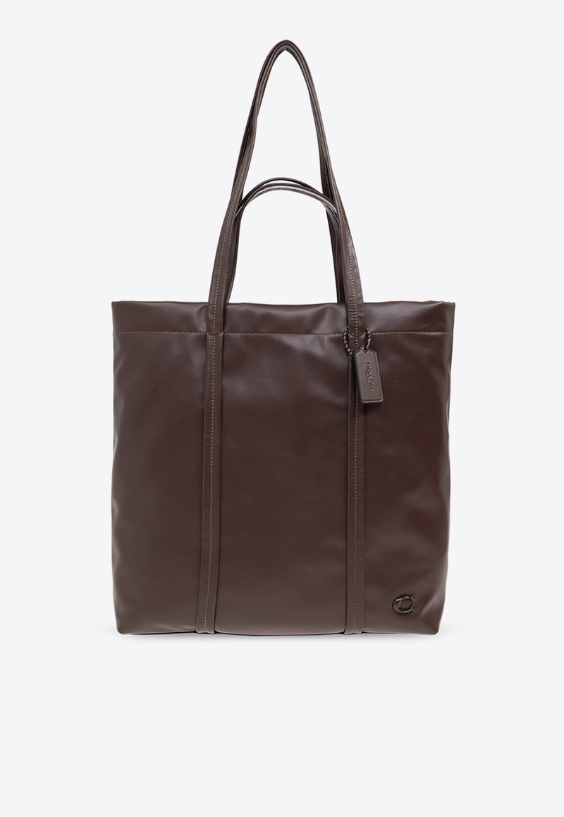 Coach Hall Leather Tote Bag Brown CO840 0-MPL