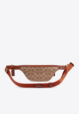 Coach Signature Jacquard Canvas Belt Bag Brown CR505 0-B4NQ4