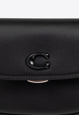 Coach Emmy Saddle 23 Leather Shoulder Bag  Black CR667 0-MW BK