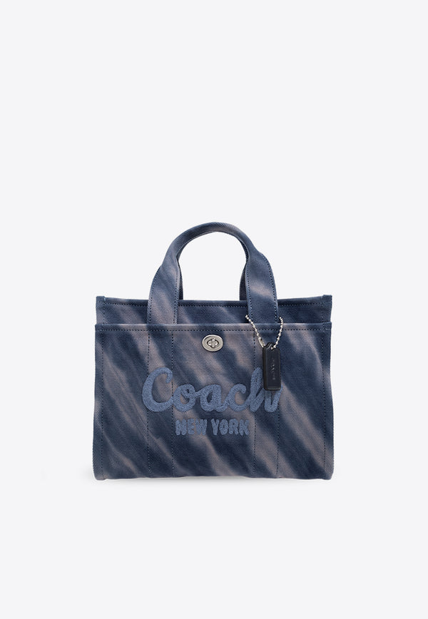 Coach Cargo 26 Tie-Dye Canvas Tote Bag Navy CU029 0-LHNGB