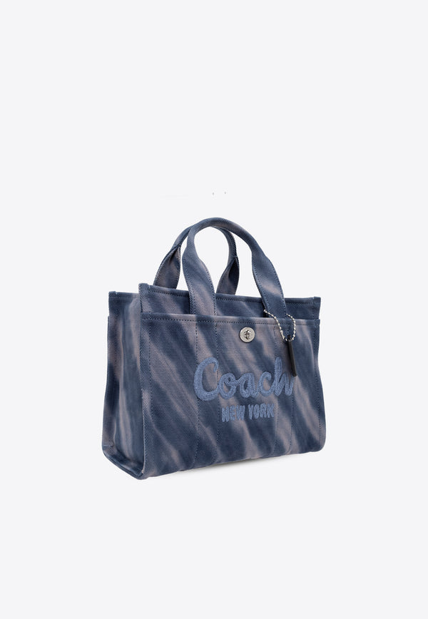 Coach Cargo 26 Tie-Dye Canvas Tote Bag Navy CU029 0-LHNGB