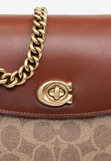 Coach Cassie 19 Leather Shoulder Bag  Brown CV436 0-B4NQ4