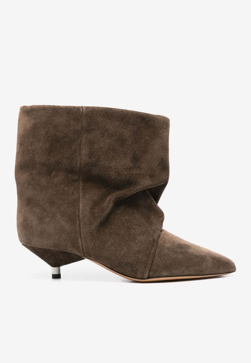 Isabel Marant Edrik 57 Suede Ankle Boots Brown BO0155FAB3A11S_50BZ