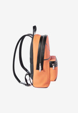 Off-White Basketball Calf Leather Backpack Orange OMNB109F24LEA001_2010