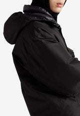 Prada Zip-Up Hooded Down Jacket Black SGC689SOOO1X02_F0002