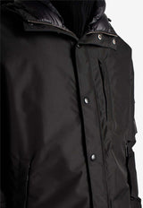 Prada Zip-Up Hooded Down Jacket Black SGC689SOOO1X02_F0002