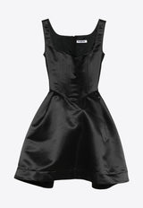 Vivetta Duchess Bustier Satin Mini Dress Black VS2ABV149TE059_9000