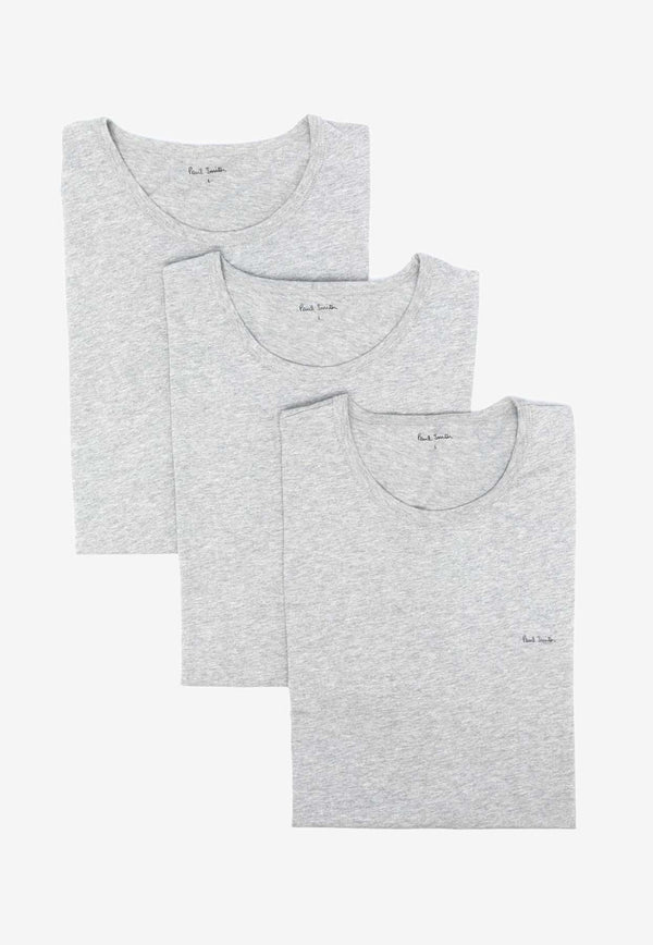 Paul Smith Logo Print  Mélange T-shirt - Set of 3 Gray M1A389M3PK_70