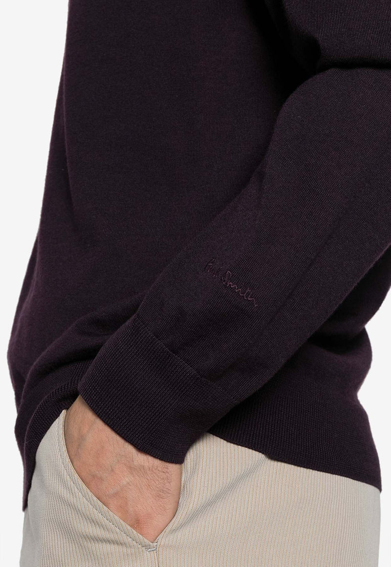 Paul Smith Wool Crewneck Sweater Purple M1R562XM02093_59