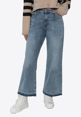 HALFBOY Raw-Cut Wide-Leg Jeans Blue HFW241WBPN048105_D01